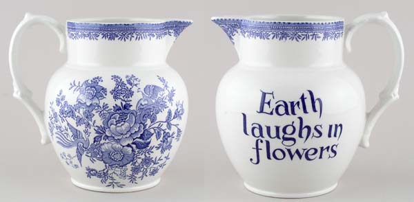 Jug or Pitcher Earth laughs in flowers